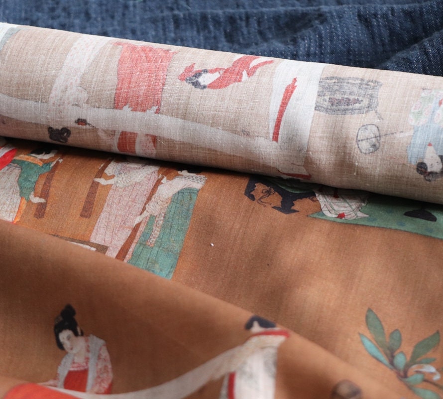 DAOLIANTU - Digital Printing Ramie Fabric-By the Yard