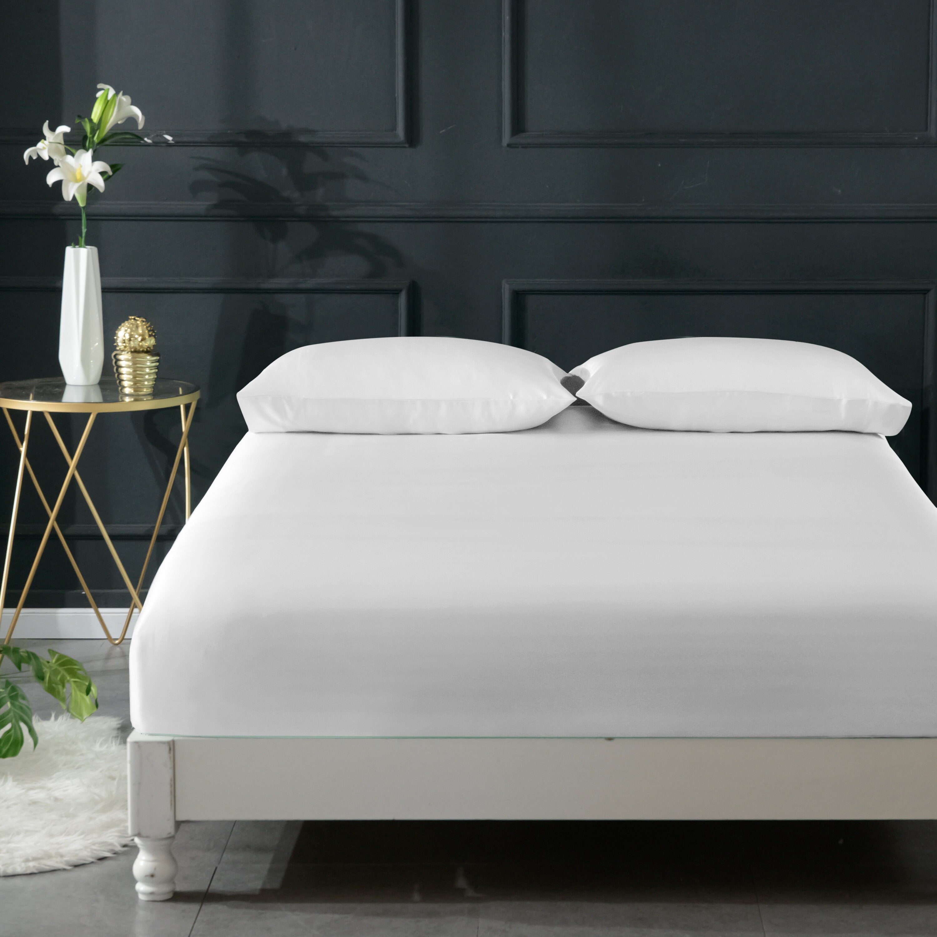 Genunie Silk fitted sheet Handmade in 30 momme pure silk/100% mulberry silk