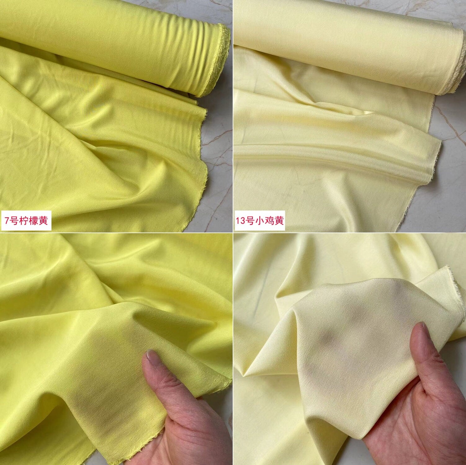 16 Momme 20 Colors Solid Stretch Silk Crepe de Chine Fabric - 108cm wide by the Yard