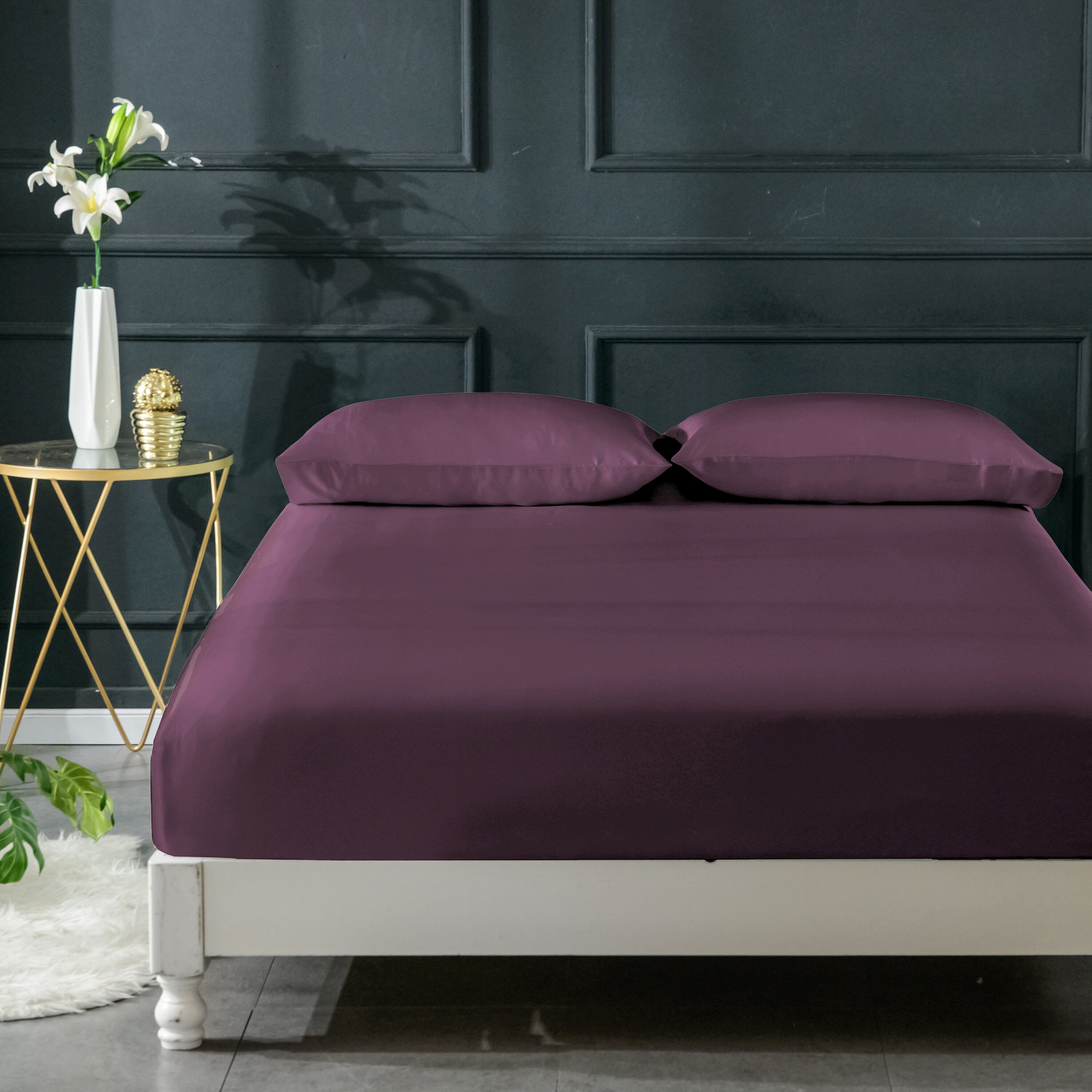 Genunie Silk fitted sheet Handmade in 30 momme pure silk/100% mulberry silk