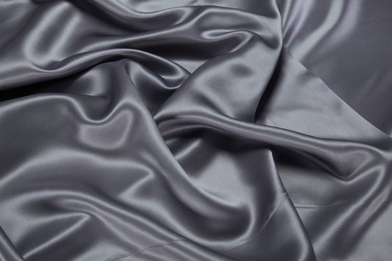 BLUISH GRAY - 30 Momme Silk Duvet Cover
