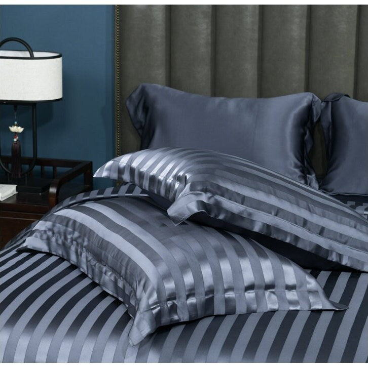 RUJU - 19 Momme Jacquard Silk Bedding Suite 4pcs