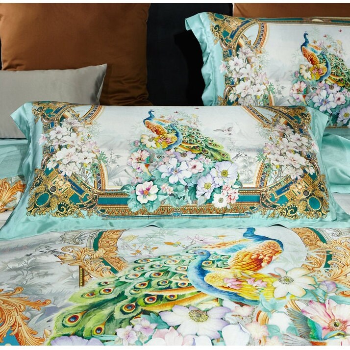 KONGQUE - 19 Momme Silk Bedding Suite 4pcs