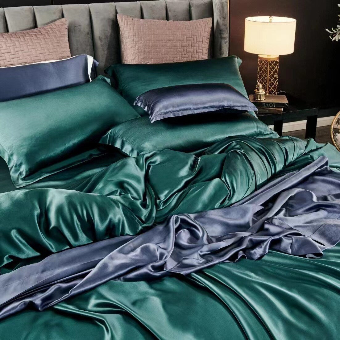FOREST - 25 Momme 100% Mulberry Silk Duvet Cover