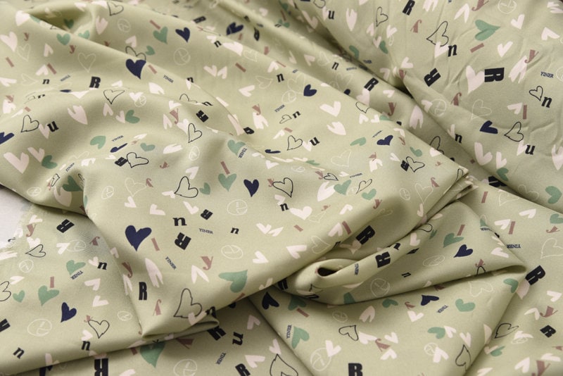 MINT GREEN - 19 Momme Stretchy Double Joe Silk Fabric - 140cm wide by the Yard