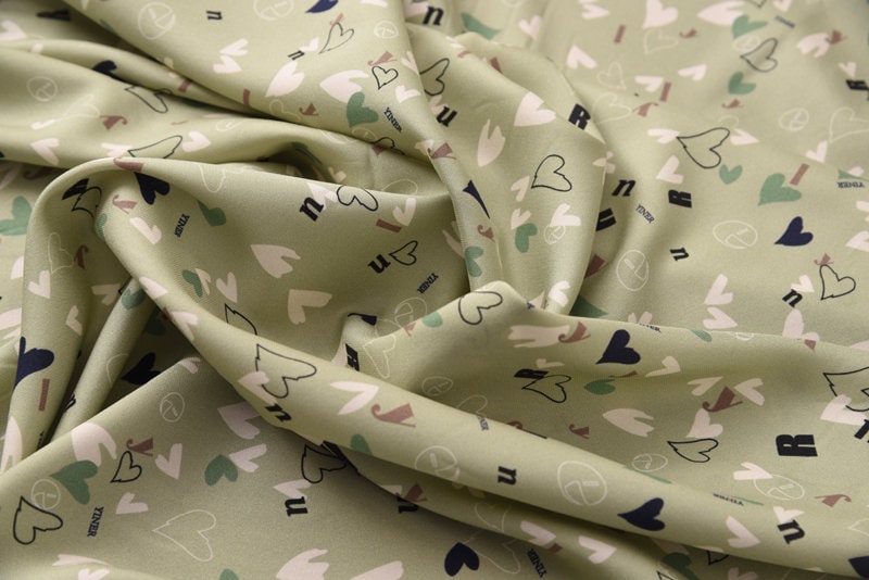 MINT GREEN - 19 Momme Stretchy Double Joe Silk Fabric - 140cm wide by the Yard