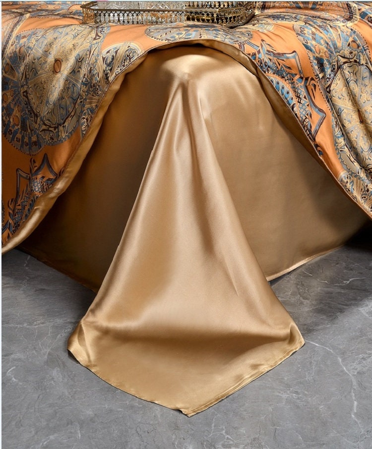 LADY LUCK - 16 Momme 100% Silk Bedding 4pcs Suite
