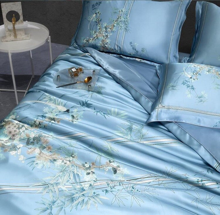 XI QUE - 16 Momme 100% Silk Bedding 4pcs Suite