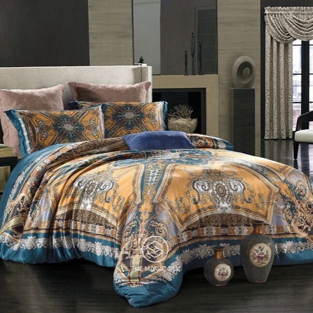 Royal Crown - 16 Momme 100% Silk Bedding 4pcs Suite