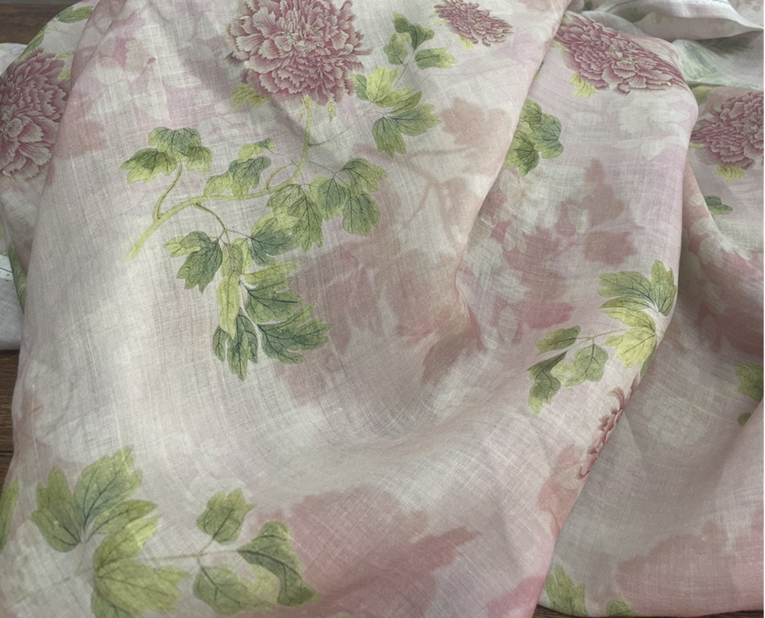 CHONGYIN - Digital Printing 42 Thread Count Ramie Fabric - 140cm wide by the Yard