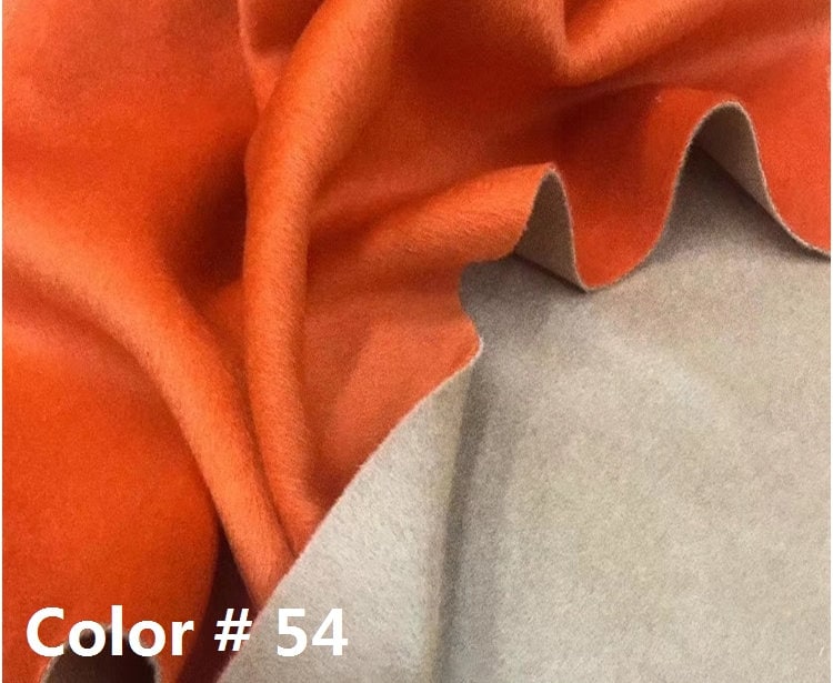 JUCHENG - Double Sided Double Colors Alpaca Wool Fabric - 150cm wide by the Yard