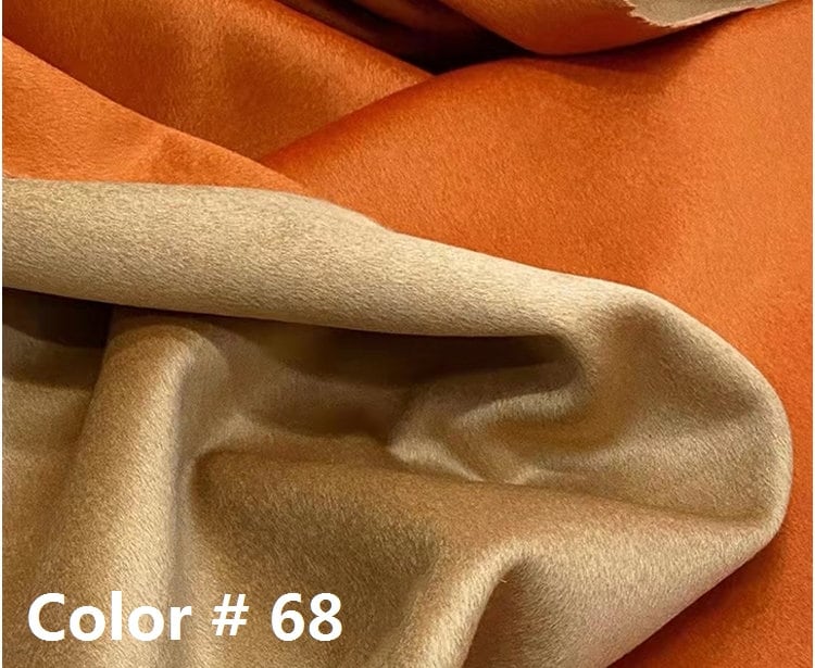 JUCHENG - Double Sided Double Colors Alpaca Wool Fabric - 150cm wide by the Yard