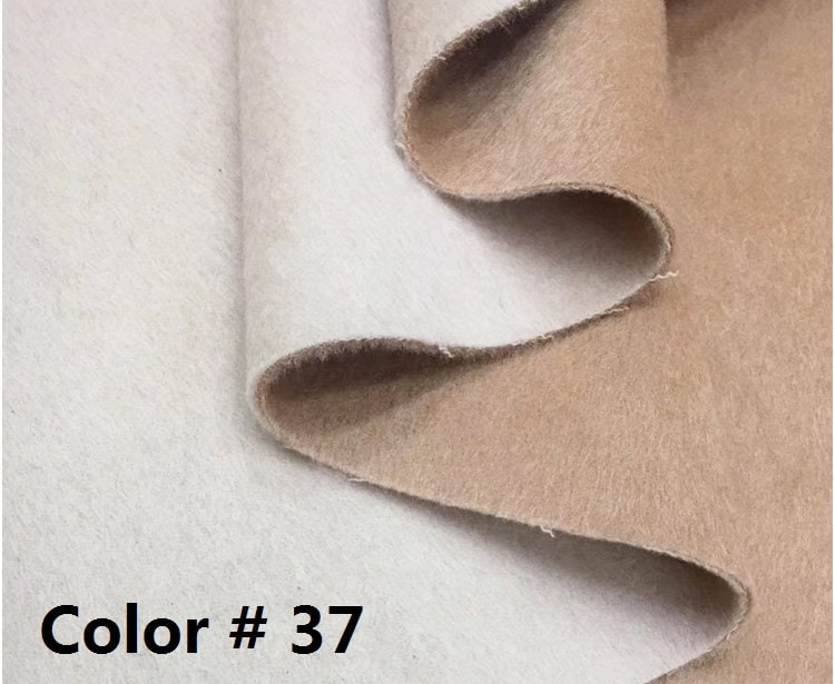 TUOHUAN - Double Sided Double Colors Alpaca Wool Fabric - 150cm wide by the Yard