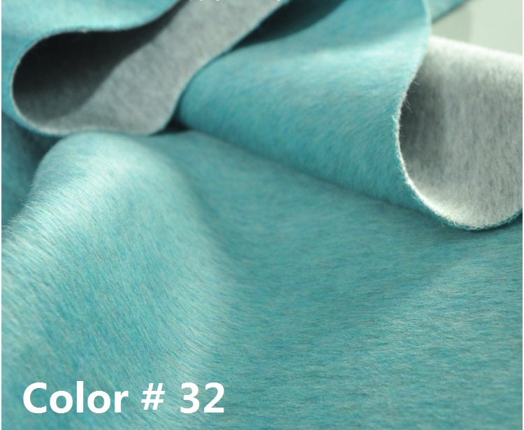 LVKABAI - Double Sided Double Colors Alpaca Wool Fabric - 150cm wide by the Yard