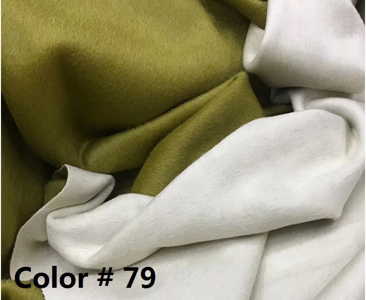 LVKABAI - Double Sided Double Colors Alpaca Wool Fabric - 150cm wide by the Yard