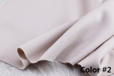 Color No. 1-10 Double Faced Alpaca Wool Fabric - 150cm wide by the Yard