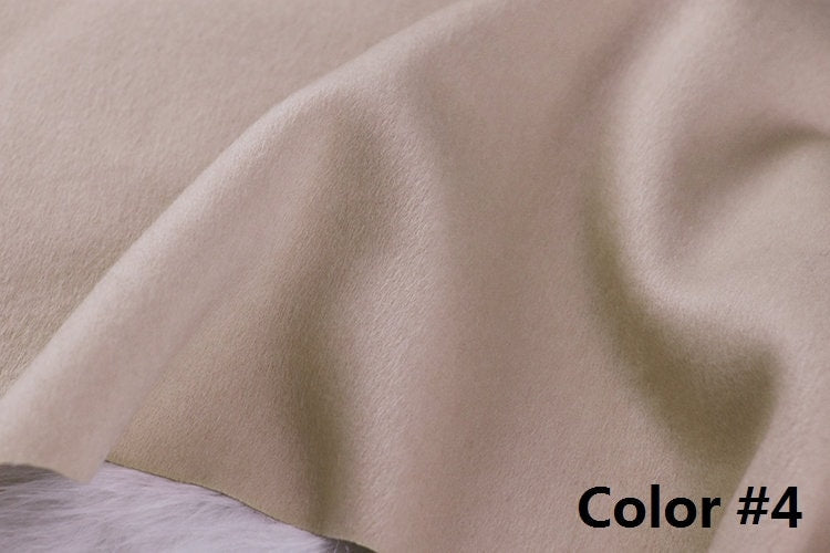 Color No. 1-10 Double Faced Alpaca Wool Fabric - 150cm wide by the Yard