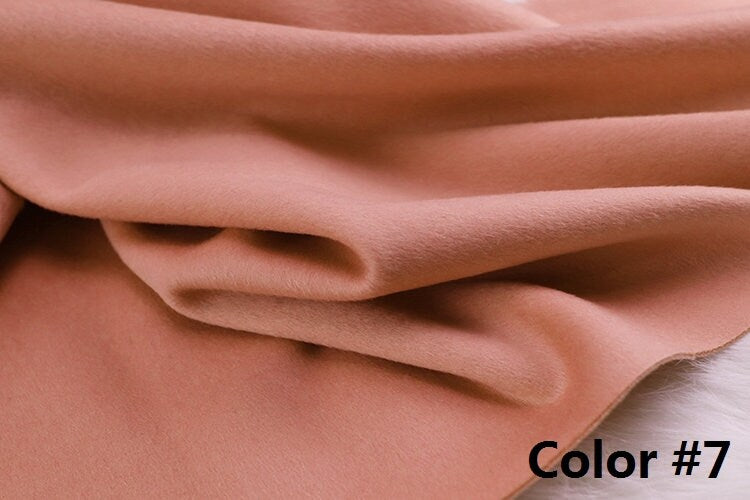 Color No. 1-10 Double Faced Alpaca Wool Fabric - 150cm wide by the Yard