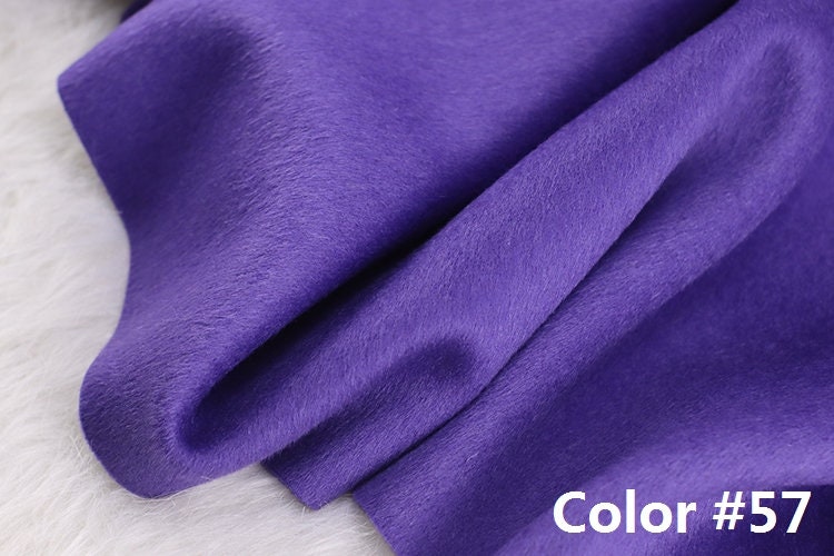 Color No. 51-60 Double Faced Alpaca Wool Fabric - 150cm wide by the Yard