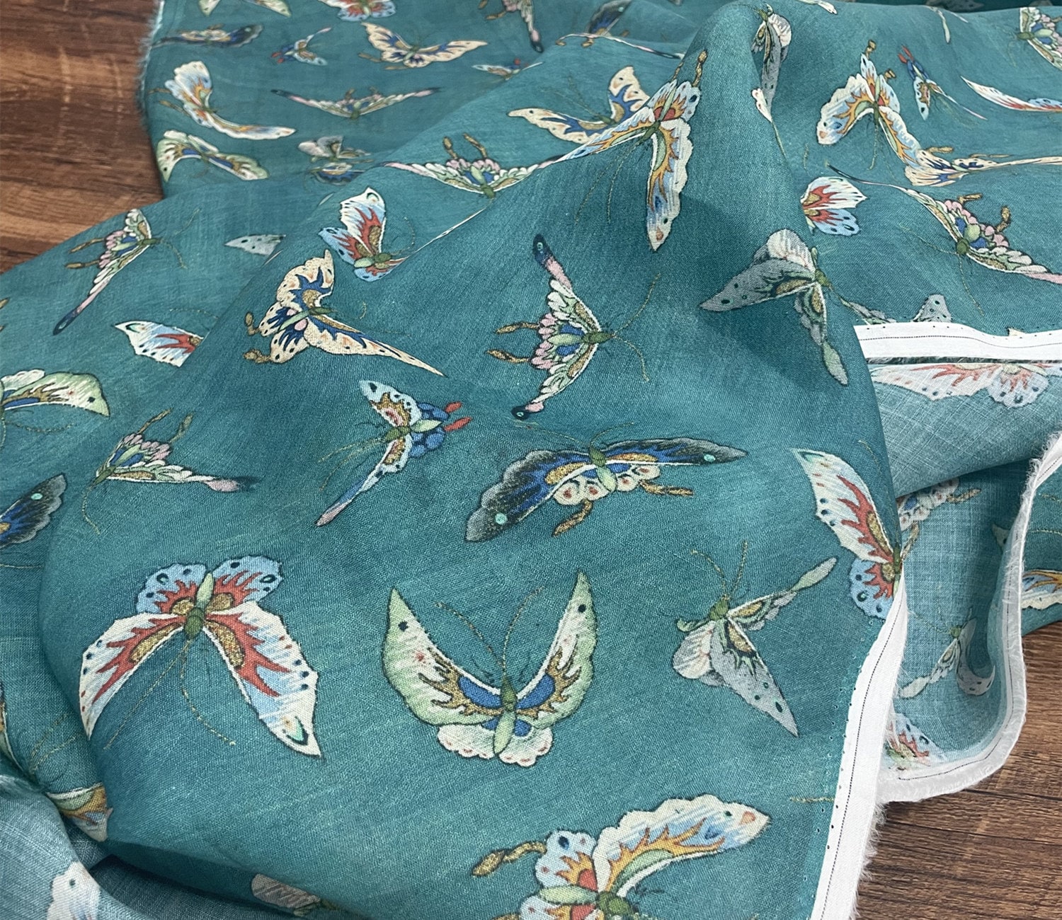 LANHUDIE - Digital Printing 42 Thread Count Ramie Fabric - 140cm wide by the Yard