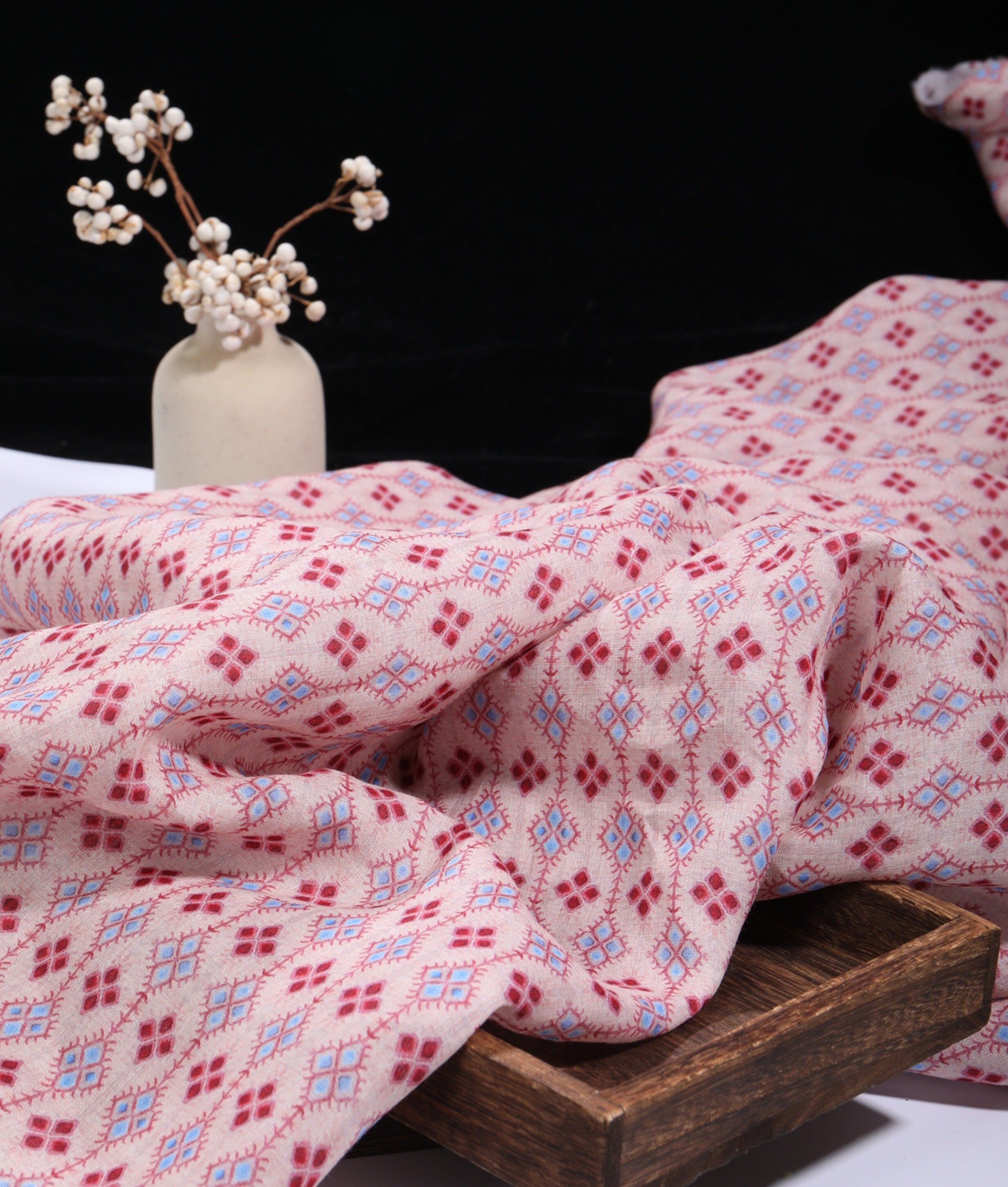 YINRONG - Digital Printing 42 Thread Count Ramie Fabric - 140cm wide by the Yard