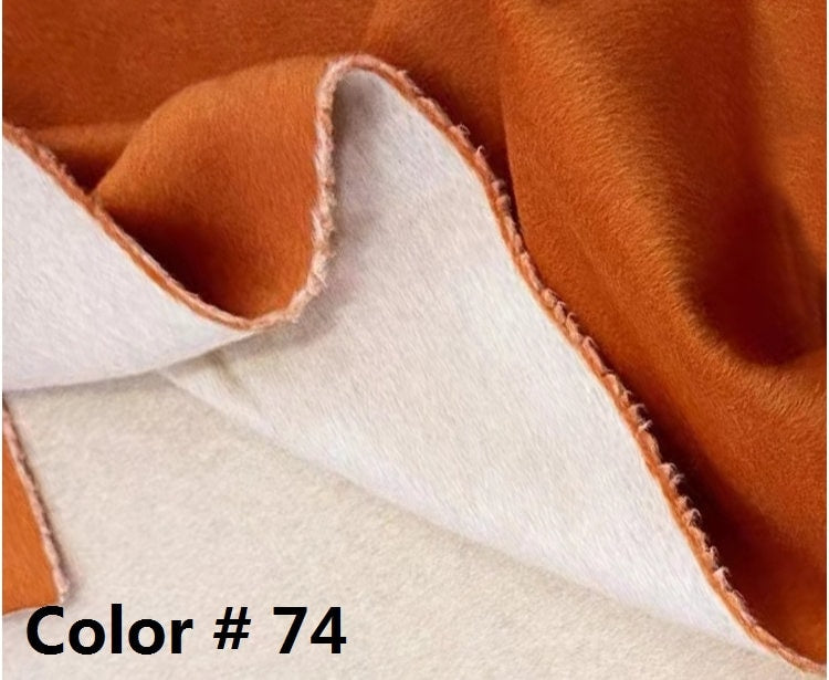 JUCHENG - Double Sided Double Colors Alpaca Wool Fabric - 150cm wide by the Yard