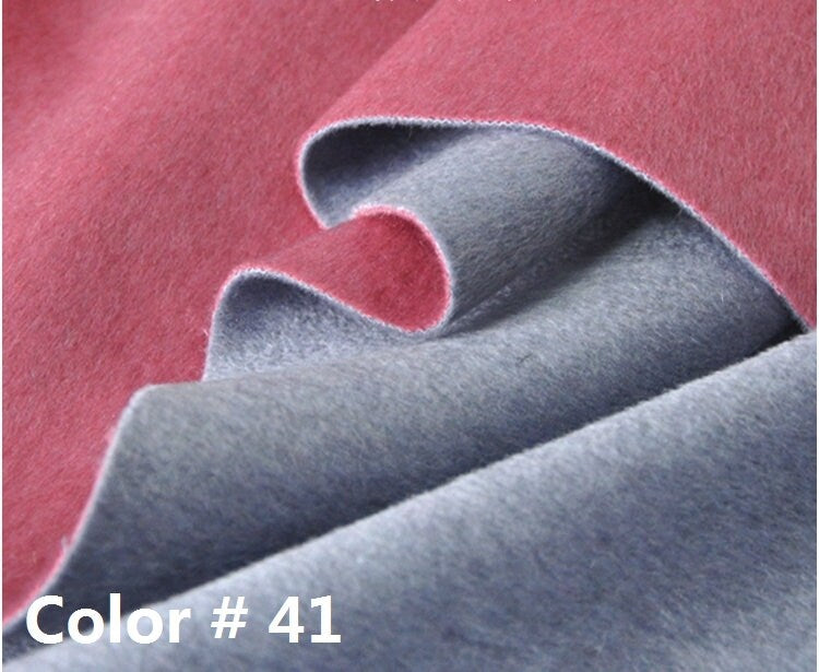 ZIFENHONG - Double Sided Double Colors Alpaca Wool Fabric - 150cm wide by the Yard