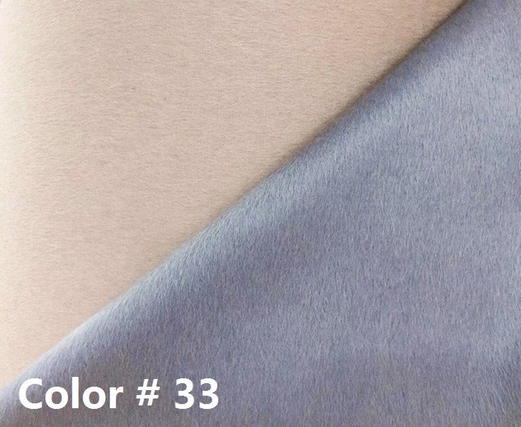 HUISEHEI - Double Sided Double Colors Alpaca Wool Fabric - 150cm wide by the Yard