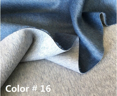 HUISEHEI - Double Sided Double Colors Alpaca Wool Fabric - 150cm wide by the Yard