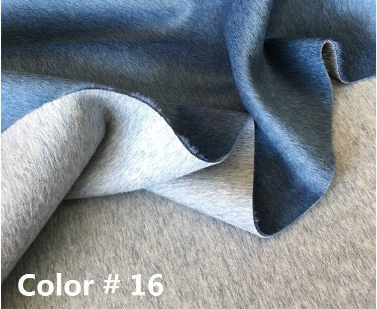 HUISEHEI - Double Sided Double Colors Alpaca Wool Fabric - 150cm wide by the Yard
