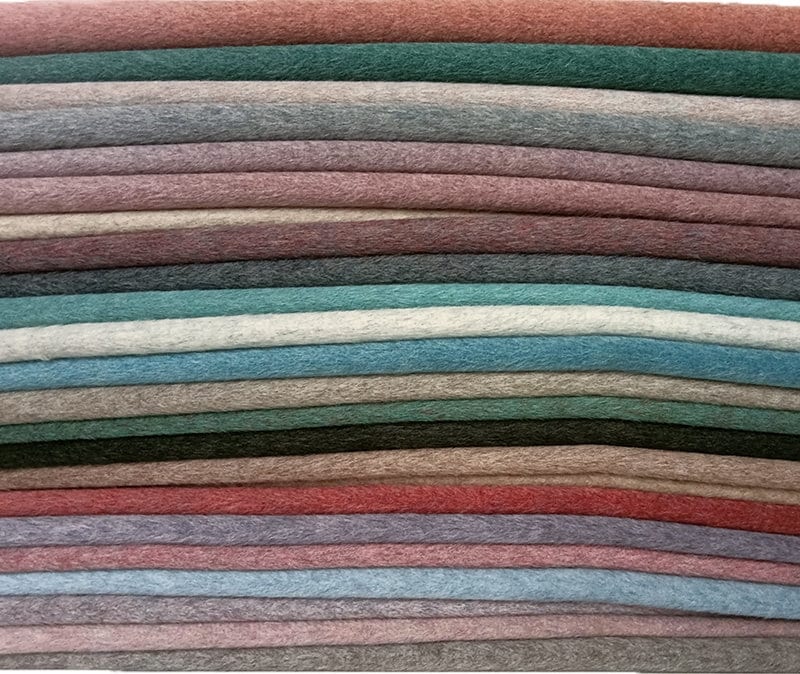 QIANSEXI - Mixed Colors Double Faced Alpaca Wool Fabric - 150cm wide by the Yard