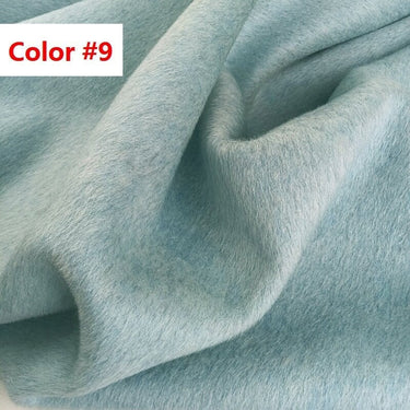 QIANSEXI - Mixed Colors Double Faced Alpaca Wool Fabric - 150cm wide by the Yard