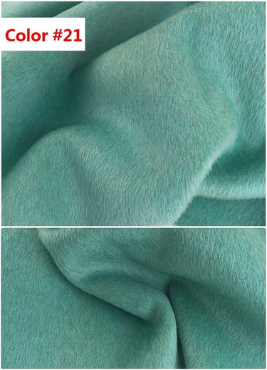 LVSEXI - Mixed Colors Double Faced Alpaca Wool Fabric - 150cm wide by the Yard