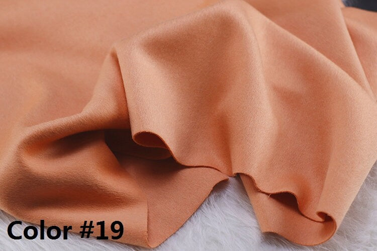 Color No. 11-20 Double Faced Alpaca Wool Fabric - 150cm wide by the Yard