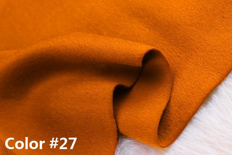 Color No. 21-30 Double Faced Alpaca Wool Fabric - 150cm wide by the Yard