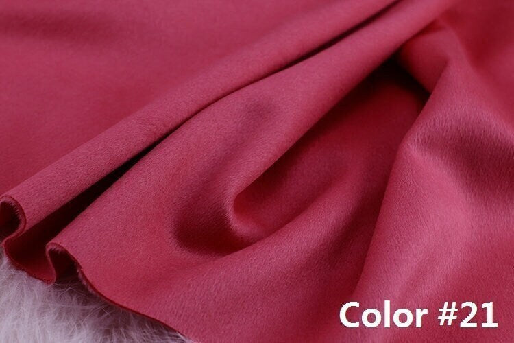 Color No. 21-30 Double Faced Alpaca Wool Fabric - 150cm wide by the Yard