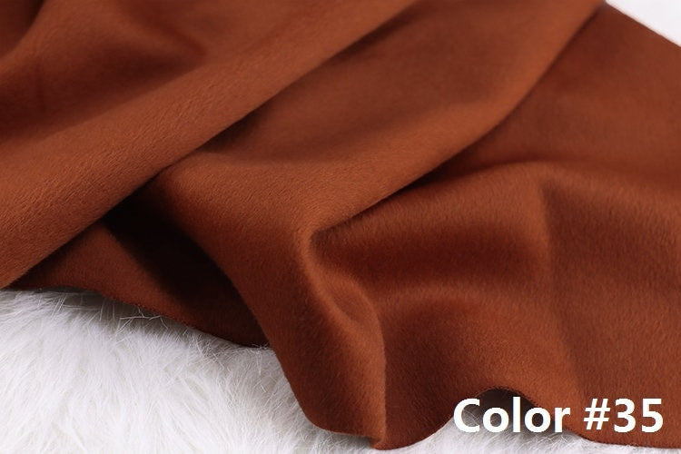 Color No. 31-40 Double Faced Alpaca Wool Fabric - 150cm wide by the Yard