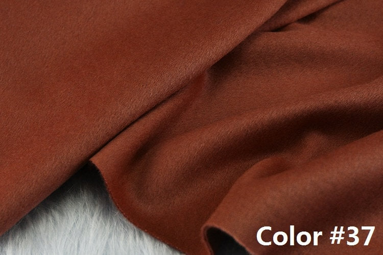 Color No. 31-40 Double Faced Alpaca Wool Fabric - 150cm wide by the Yard