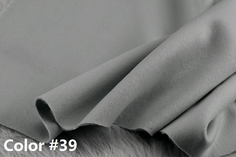 Color No. 31-40 Double Faced Alpaca Wool Fabric - 150cm wide by the Yard