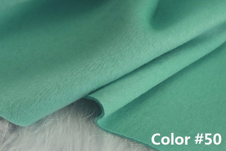 Color No. 41-50 Double Faced Alpaca Wool Fabric - 150cm wide by the Yard