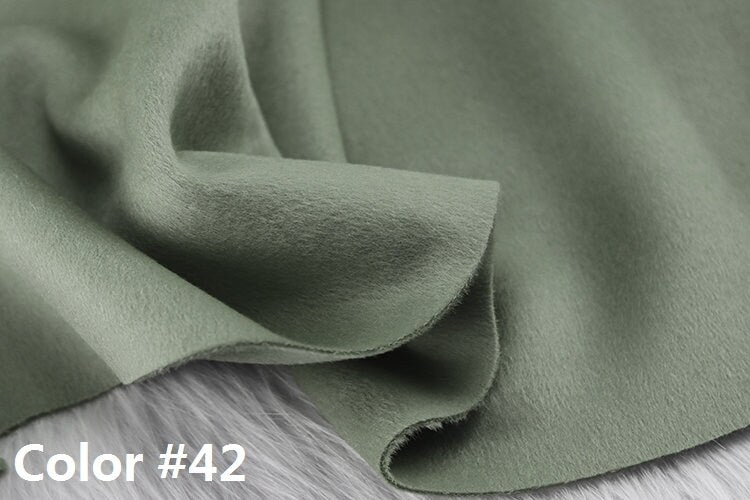 Color No. 41-50 Double Faced Alpaca Wool Fabric - 150cm wide by the Yard
