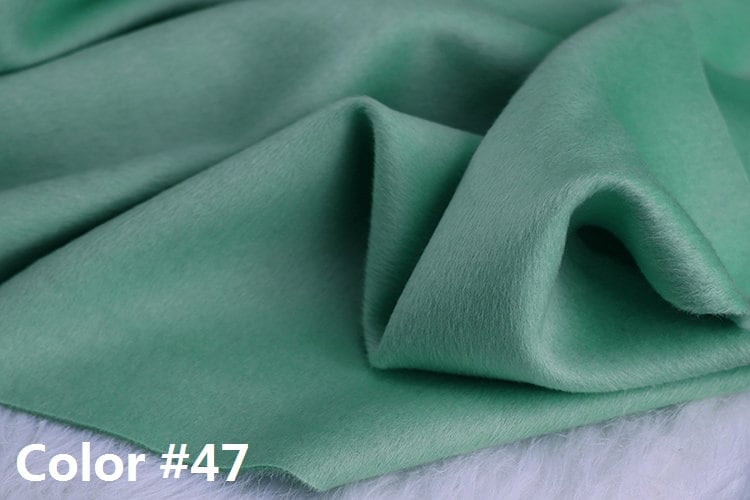 Color No. 41-50 Double Faced Alpaca Wool Fabric - 150cm wide by the Yard