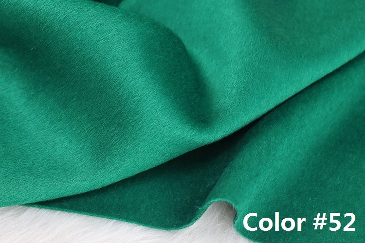 Color No. 51-60 Double Faced Alpaca Wool Fabric - 150cm wide by the Yard