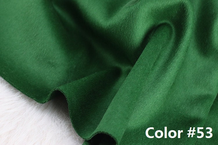 Color No. 51-60 Double Faced Alpaca Wool Fabric - 150cm wide by the Yard