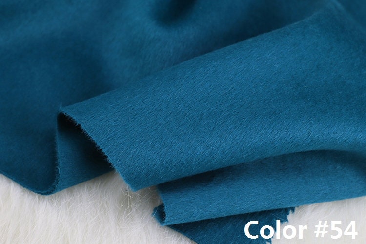 Color No. 51-60 Double Faced Alpaca Wool Fabric - 150cm wide by the Yard