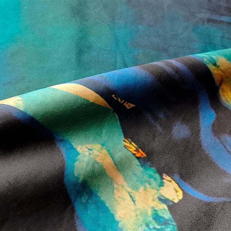 GUYSMQ - Handmade 40 Momme Mud Silk Satin Fabric - 112cm By the Yard