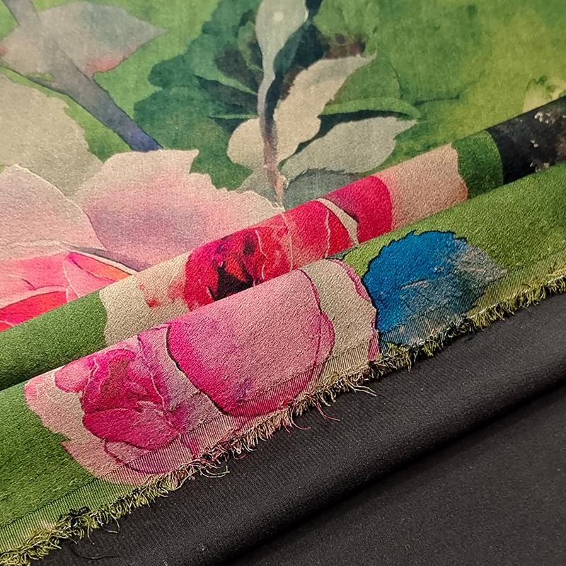 GUYLYM - Handmade 40 Momme Mud Silk Satin Fabric - 112cm By the Yard