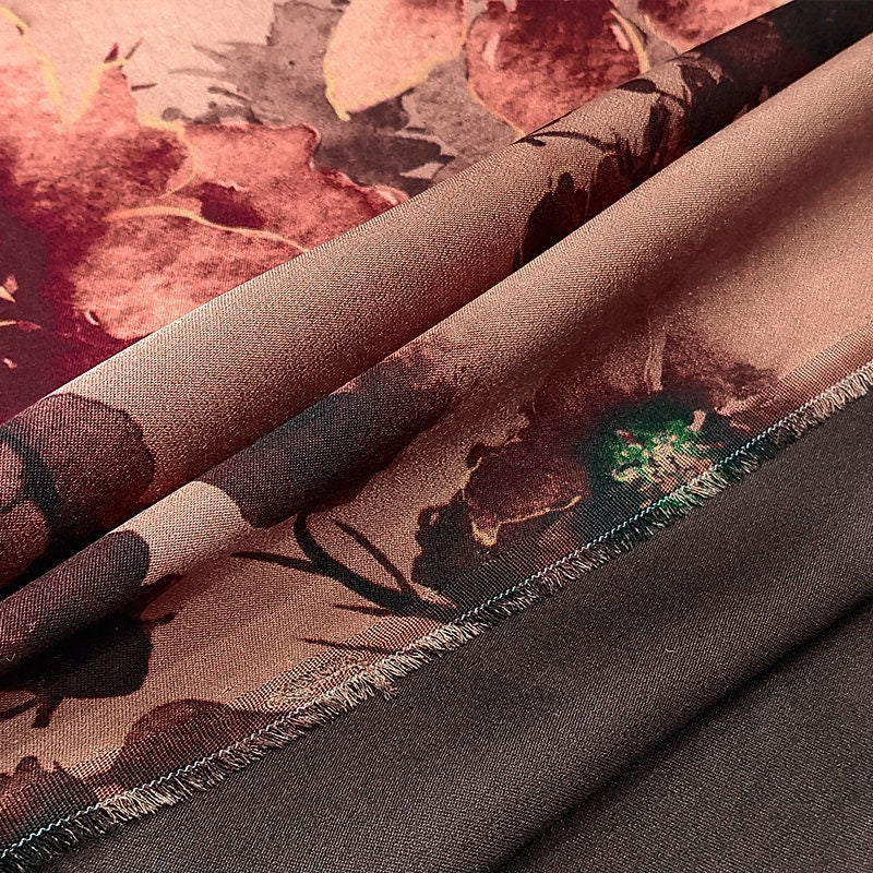 CHQY - Handmade 40 Momme Mud Silk Satin Fabric By the Yard
