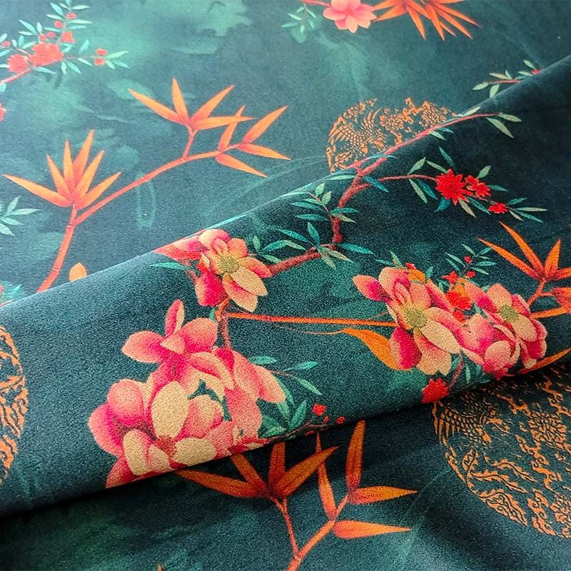 GUYKGY - Handmade 40 Momme Mud Silk Satin Fabric -112cm By the Yard