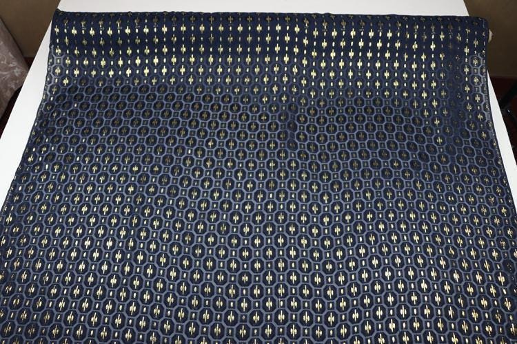 JFHZDH - 16 Momme Golden Thread Weave Silk Georgette Fabric - 114cm wide by the Yard